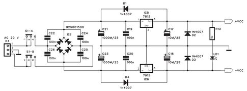 Блок питания усилителя